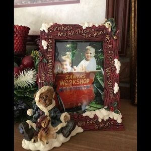 Boyds Bears&Collection 1998 The Night Before Christmas BEARSTONE Picture Frame